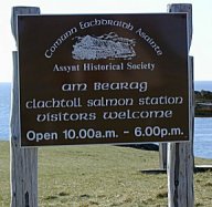 Sign for the Salmon Bothy